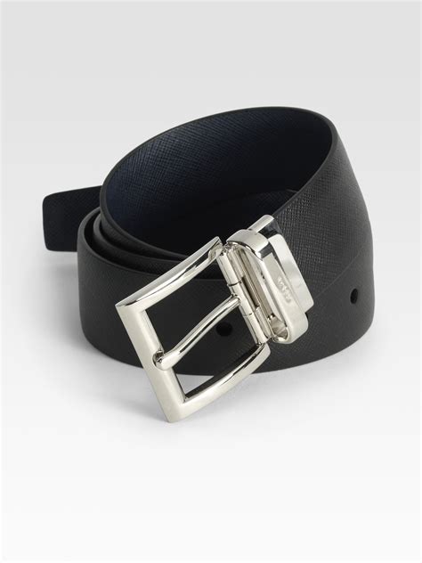 prada reversible leather belt|Prada Belts for Men .